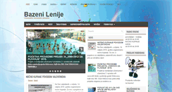 Desktop Screenshot of bazenilenije.com